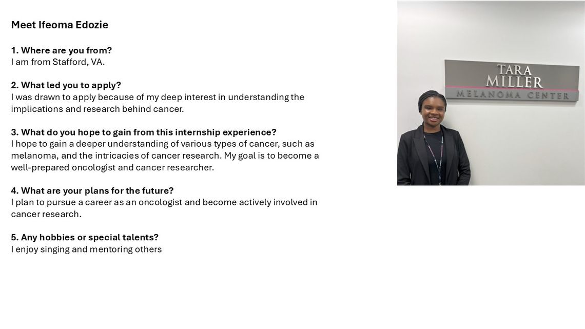 picture of Ifeoma Edozie and her initial interview questions