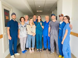 Ukrainian Surgical Team with Penn Surgical Trainers, 2023 (Yuliia on far right)