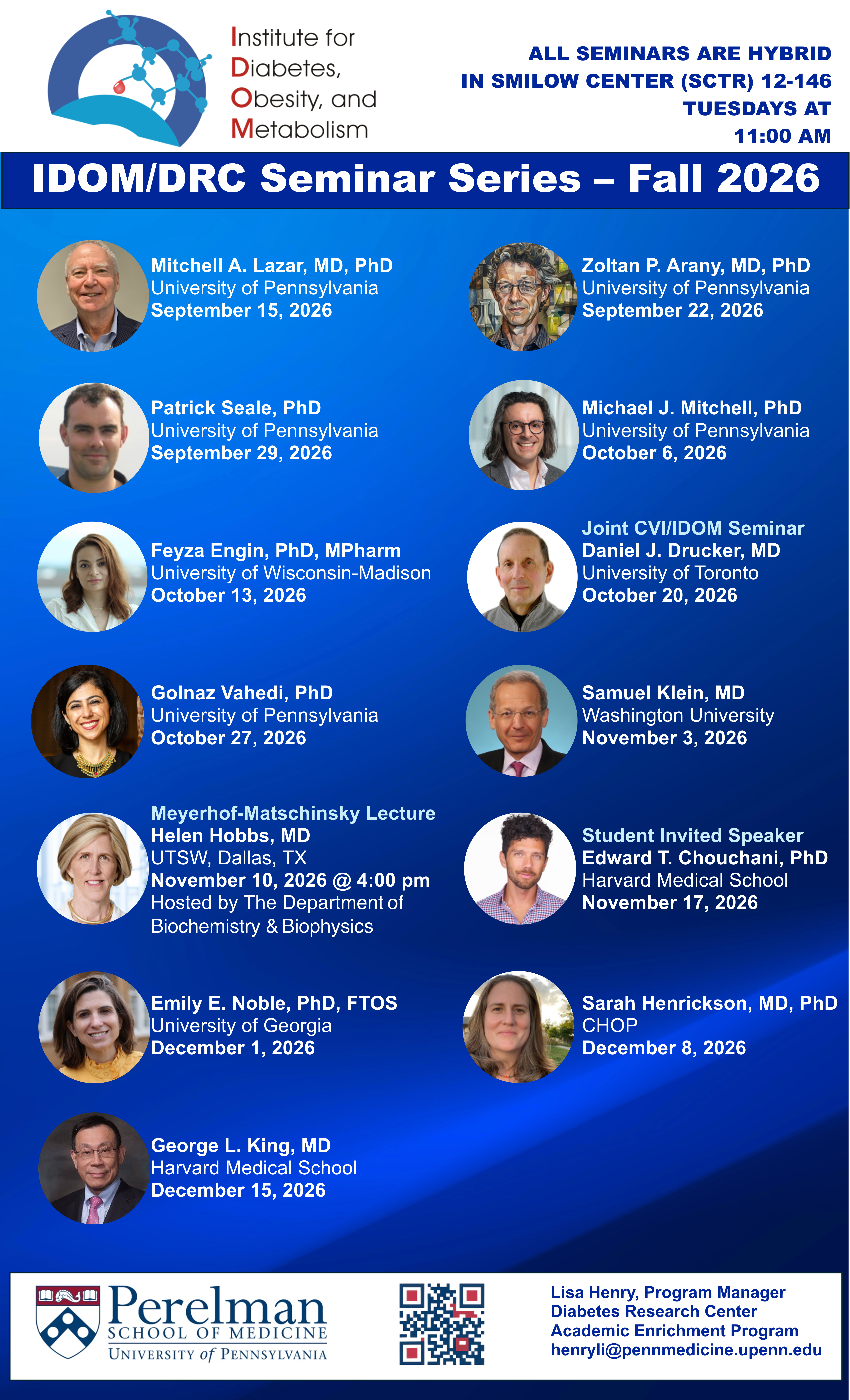 Fall 2026 DRC/IDOM Seminar Schedule
