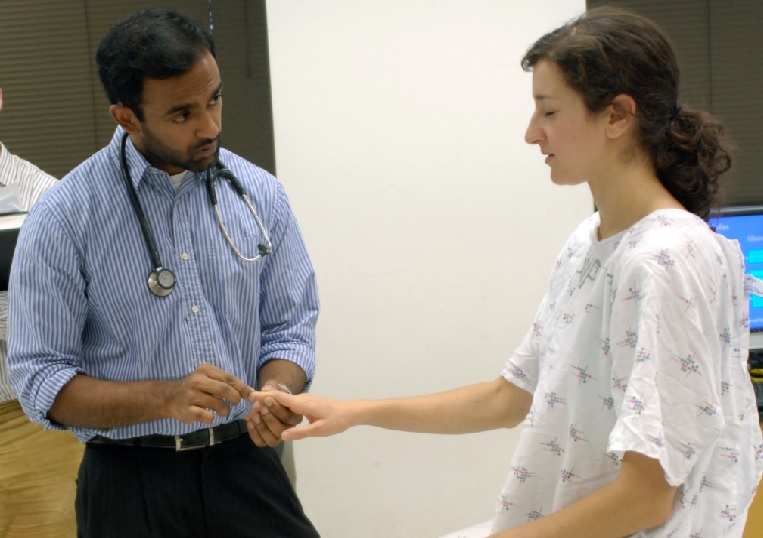 Doctor interviewing patient